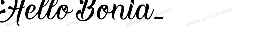 Hello Bonia字体转换